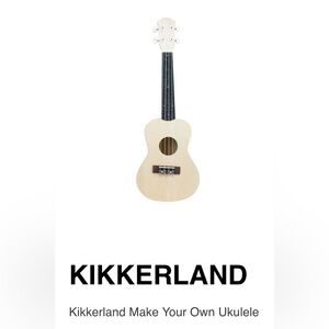 NEW In Box Kikkerland DIY Ukulele Kit